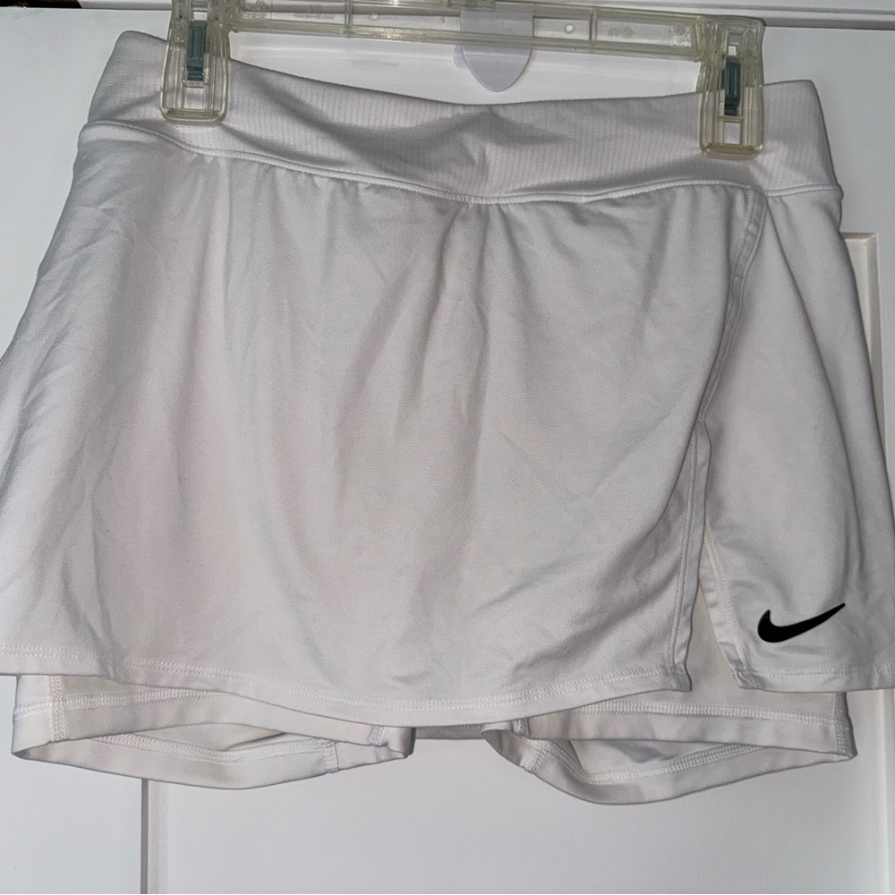 Nike Women's White Skort with Black Logo